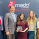 Photo of DUI Homicide Unit with Deputy DA Edith Flores receiving "Prosecutor of the Year" Award by MADD.