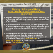 Photo of fraud WARNING: Beware of Phony Vaccine Cards